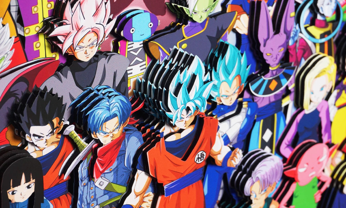 Dragon Ball Handmade Multilayer Decorative 3D Paper Craft Framework