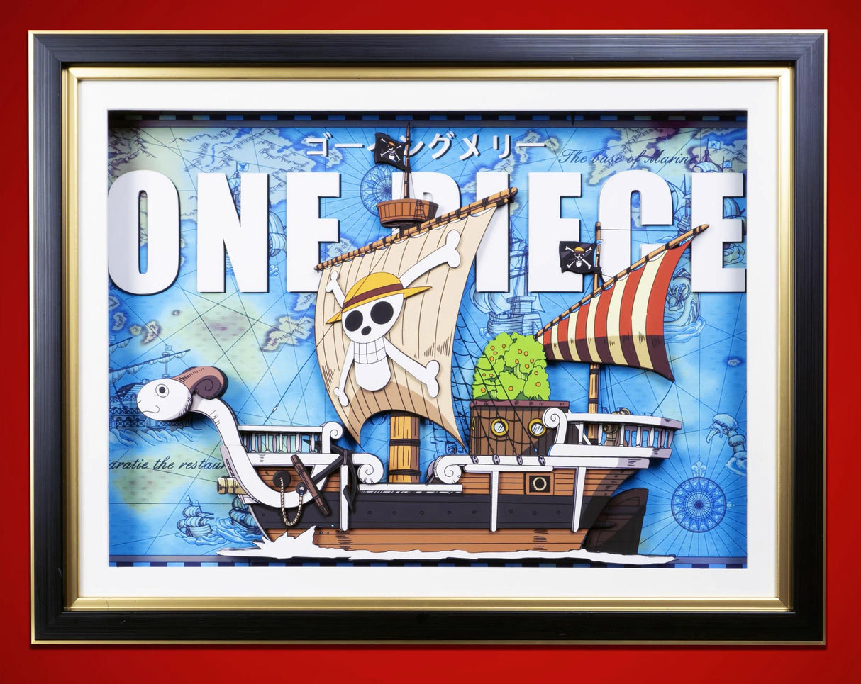 One Piece Handmade Multilayer Decorative 3D Paper Craft Frame