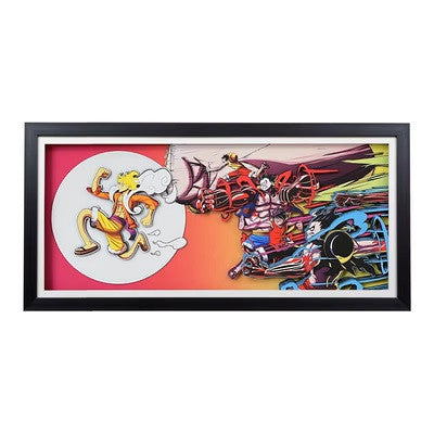 One Piece Handmade Multilayer Decorative 3D Paper Craft Frame