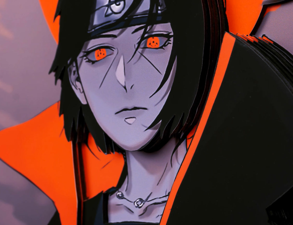 Naruto Handmade Multilayer Decorative 3D Paper Craft Art Frame