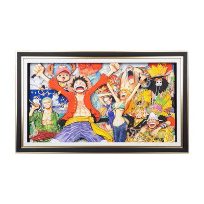 One Piece Handmade Multilayer Decorative 3D Paper Craft Frame