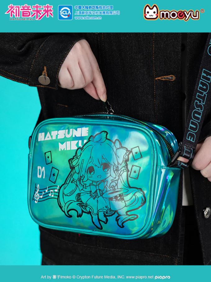 Official Hatsune Miku Magic World Iridescent Shoulder Bag