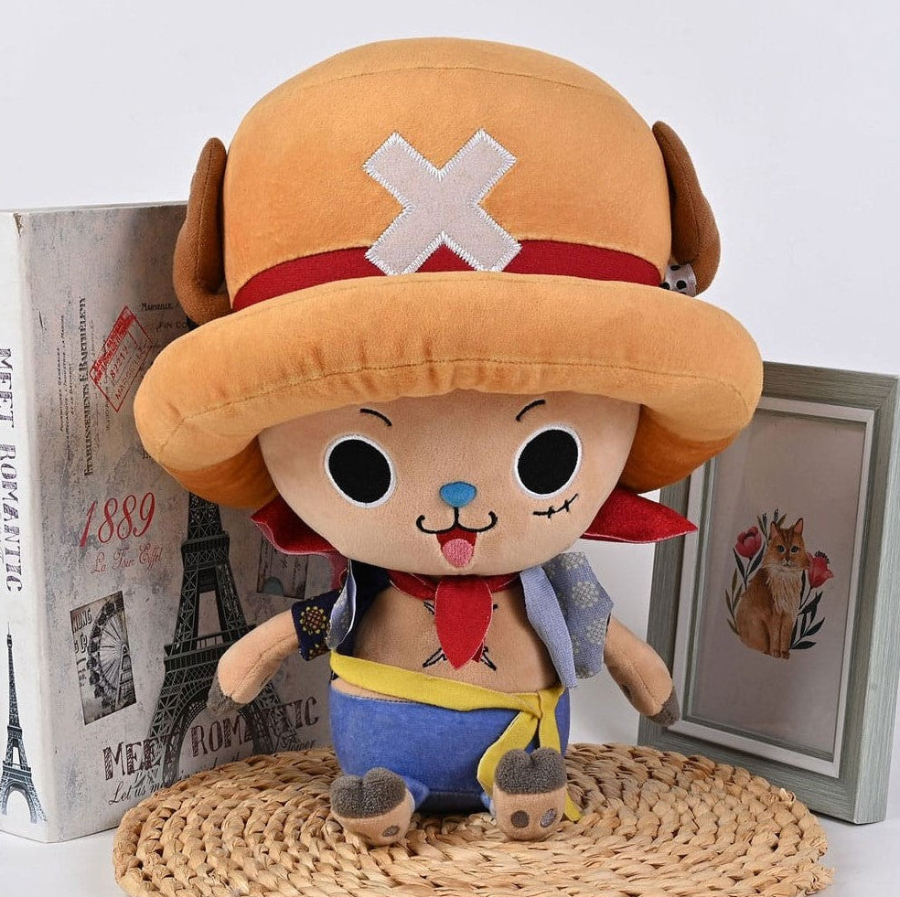 One Piece Tony Tony Chopper Costume Dressrosa Luffy Plush Doll