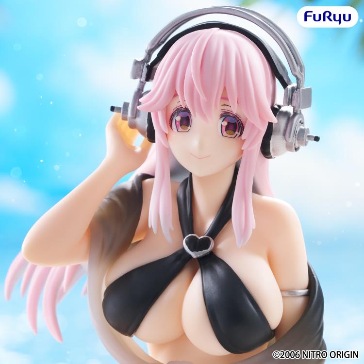 Nitroplus Super Sonico (Swimsuit Black Color Ver.) Noodle Stopper Figure