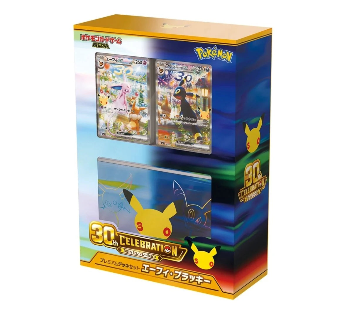 Pokemon TCG: 30th Celebration Premium Deck Set with Umbreon & Espeon ex - Japanese