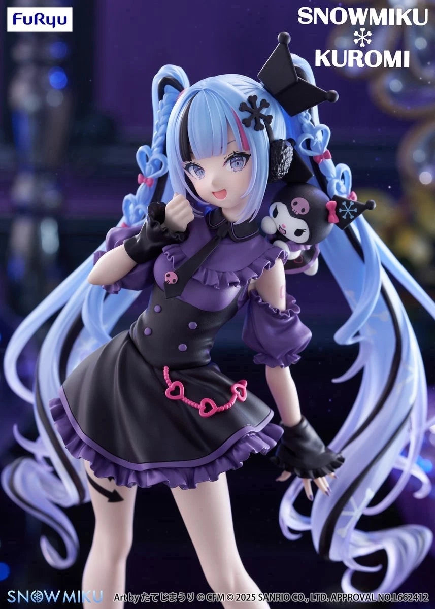 Hatsune Miku x Sanrio Collaboration Trio-Try-iT Snow Miku x Kuromi Figure