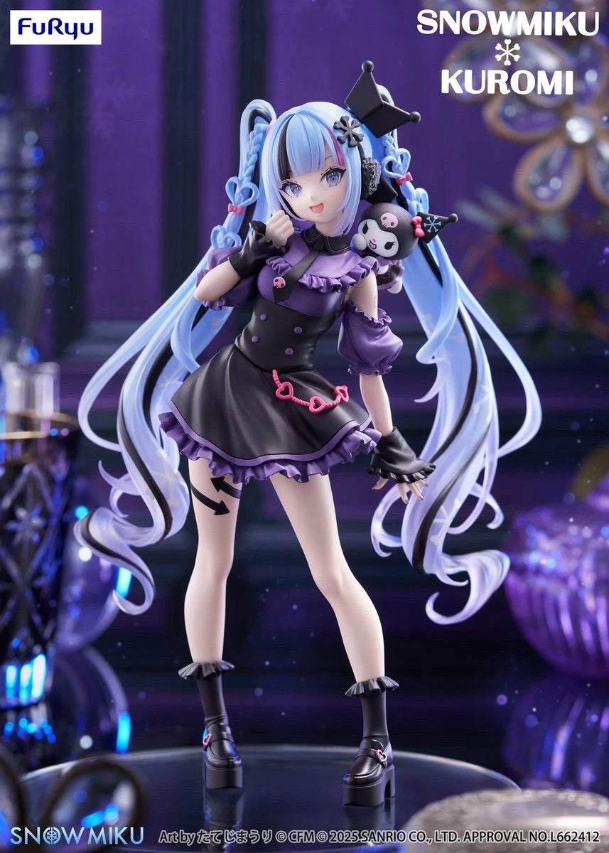 Hatsune Miku x Sanrio Collaboration Trio-Try-iT Snow Miku x Kuromi Figure