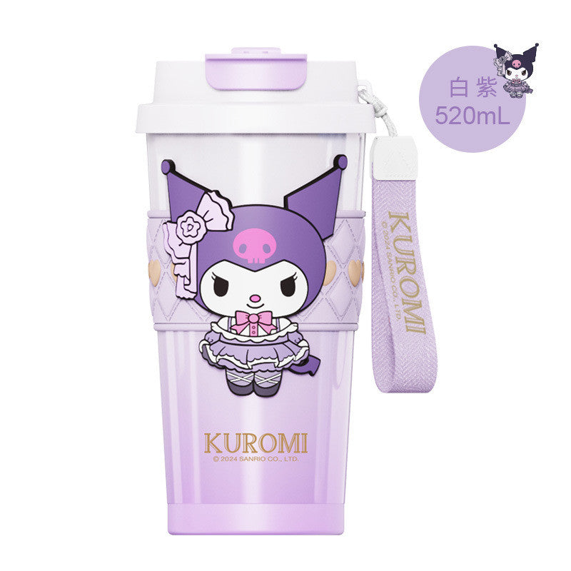 Official Sanrio Insulated Coffee Cup with Straw