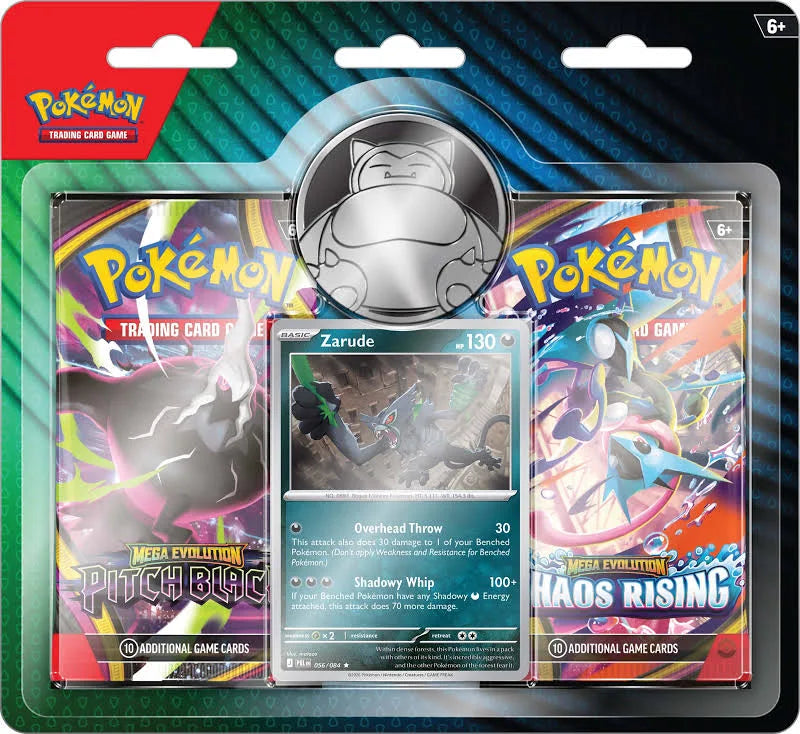 LIMIT 1 PER PERSON Pokemon TCG: Zarude 2-Pack Blister