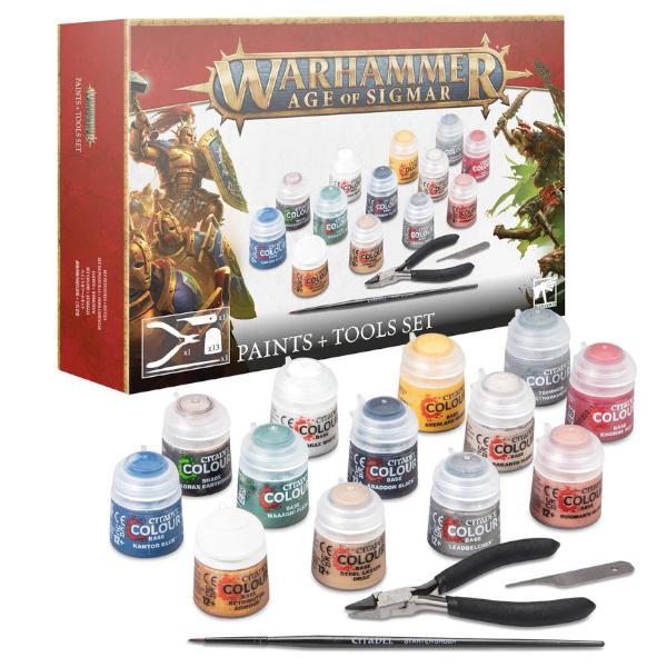 Warhammer Age of Sigmar: Paints and Tools Set 2024