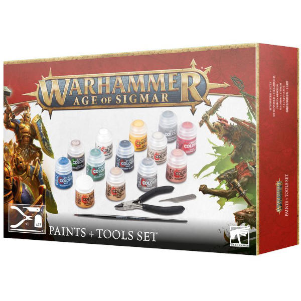 Warhammer Age of Sigmar: Paints and Tools Set 2024