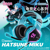 Official Hatsune Miku Heart of Esports Series Mechanical Gaming Headphones