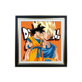 Dragon Ball Handmade Multilayer Decorative 3D Paper Craft Frame