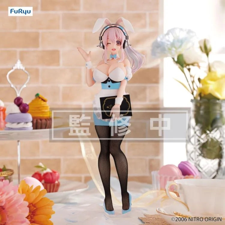 Nitroplus BiCute Bunnies Super Sonico (Waitress Light Blue Color Ver.) Figure