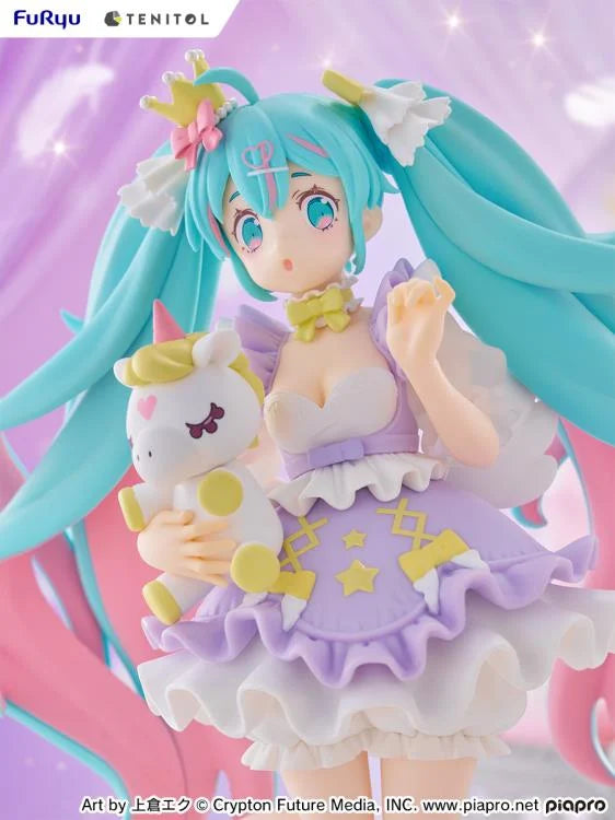 Vocaloid Tenitol Hatsune Miku (Yumekawa Princess Lavender Ver.) Figure