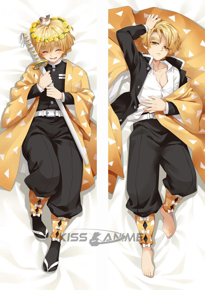 212 - Demon Slayer Zenitsu Agatsuma Hugging Body Pillow Package