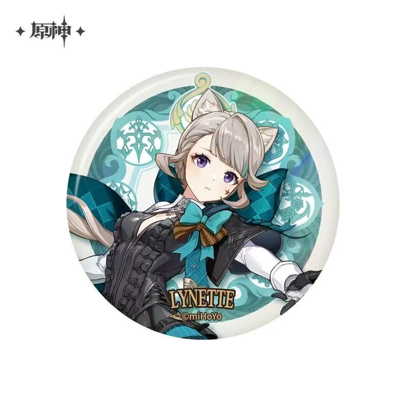 Genshin Impact Fontaine Themed Official Character Badges
