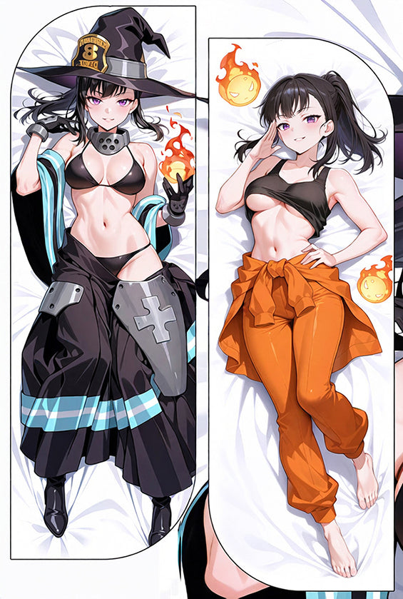 374 - Fire Force Maki Oze Hugging Body Pillow Package