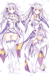 039 - Re:Zero Starting Life in Another World Emilia Dakimakura Hugging Body Pillow Package