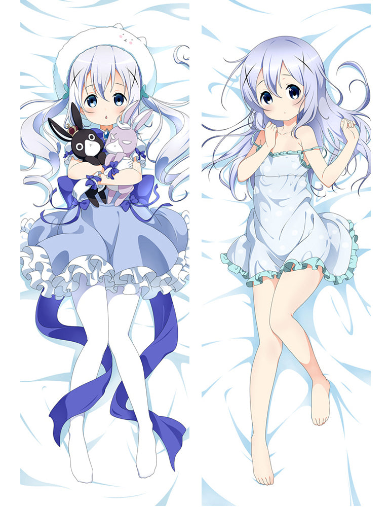 082 - Is the Order a Rabbit? Chino Kafu Hugging Body Pillow Package