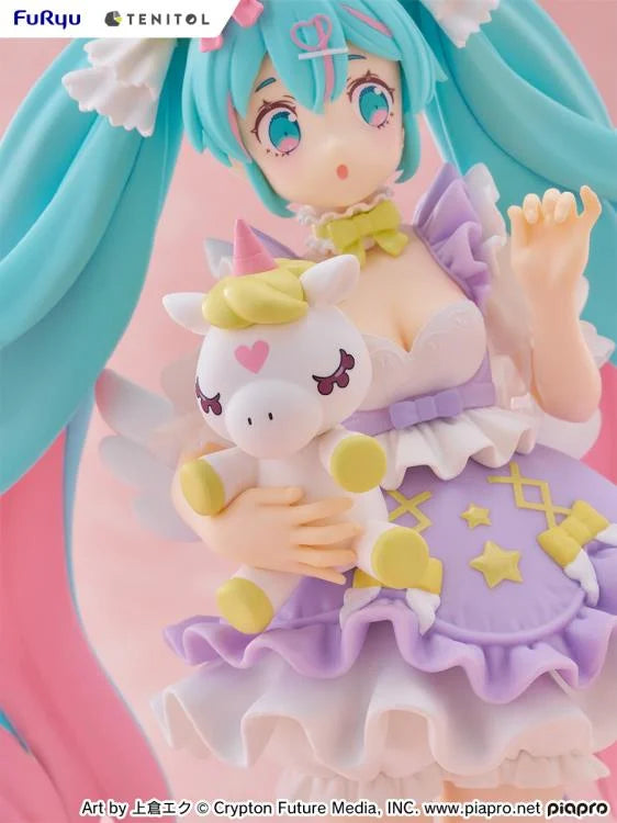 Vocaloid Tenitol Hatsune Miku (Yumekawa Princess Lavender Ver.) Figure