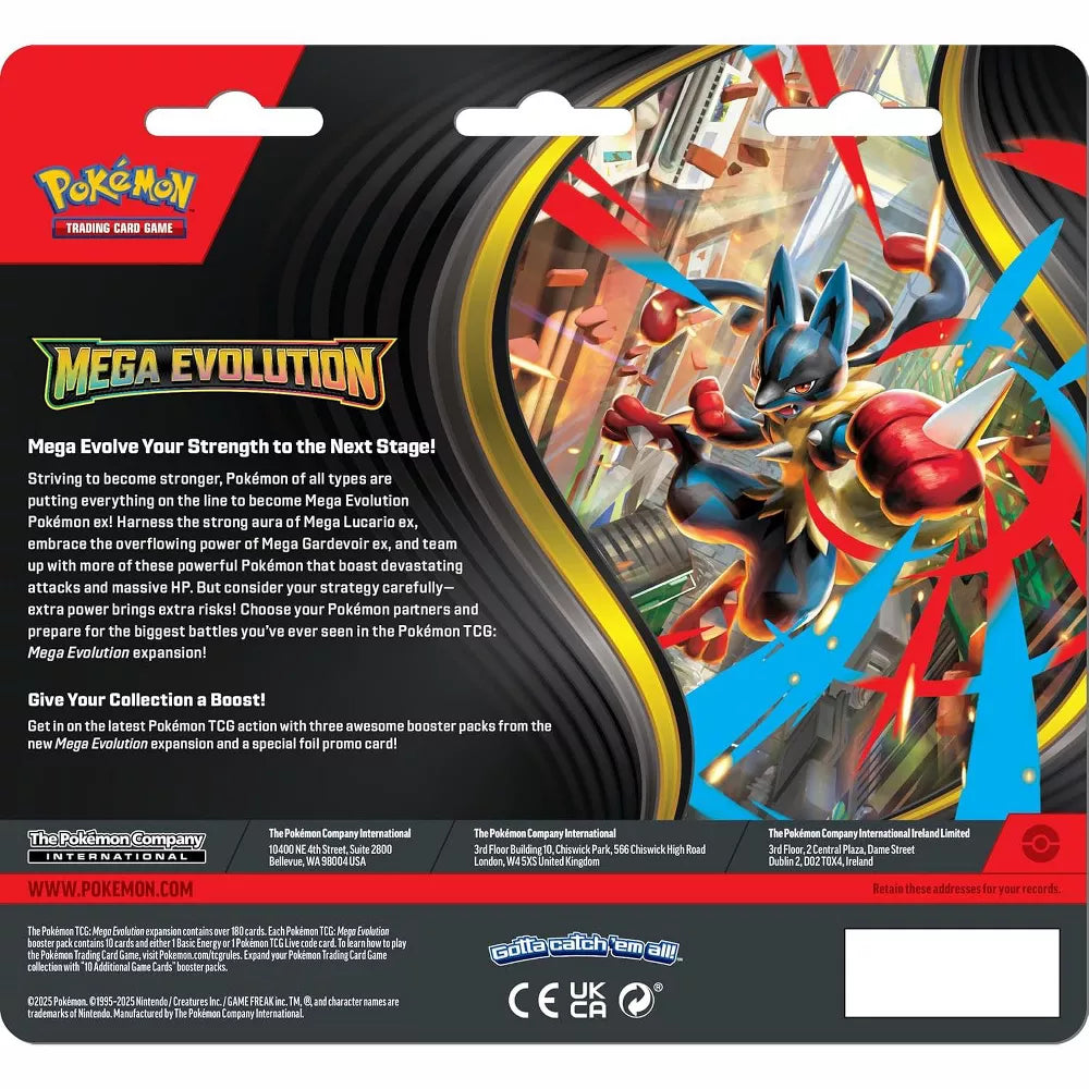 POKÉMON TCG: Mega Evolutions Three-Booster Blister Pack