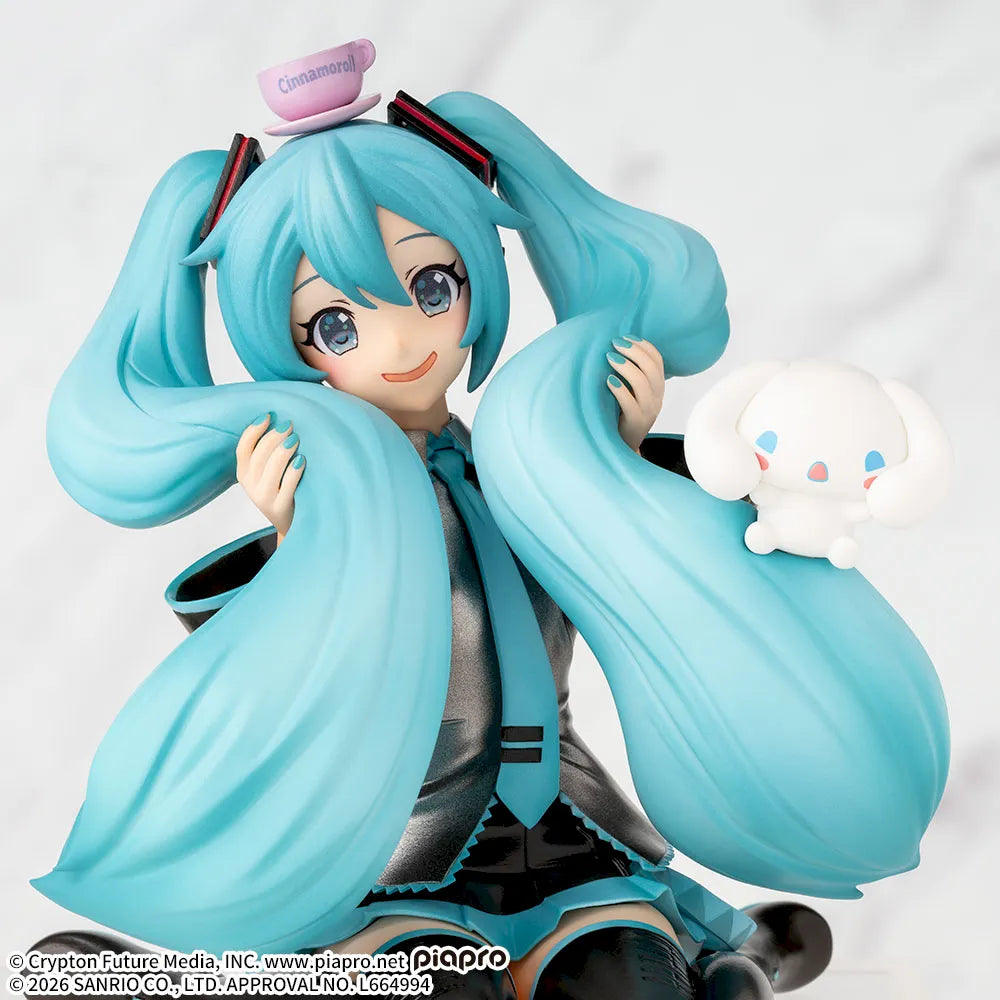 SEGA Hatsune Miku x Cinnamoroll Chokonose Mofutto Ver. Figure