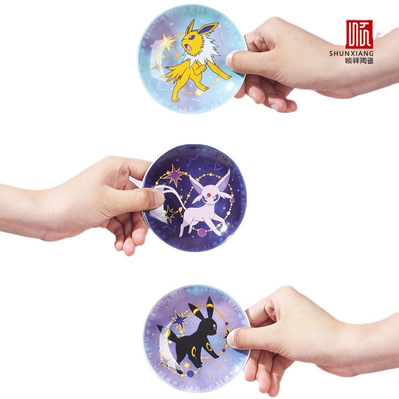 Official Pokemon x Shunxiang Ceramic Eeveelution Dipping Plate Set