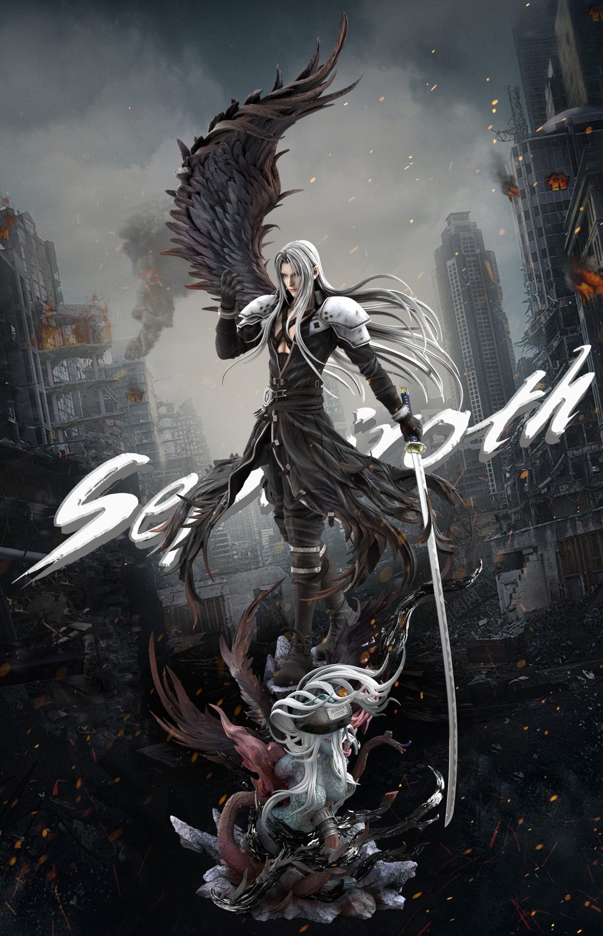 Hunter Fan Studio Final Fantasy 7 Sephiroth 1/6 Scale Resin Statue