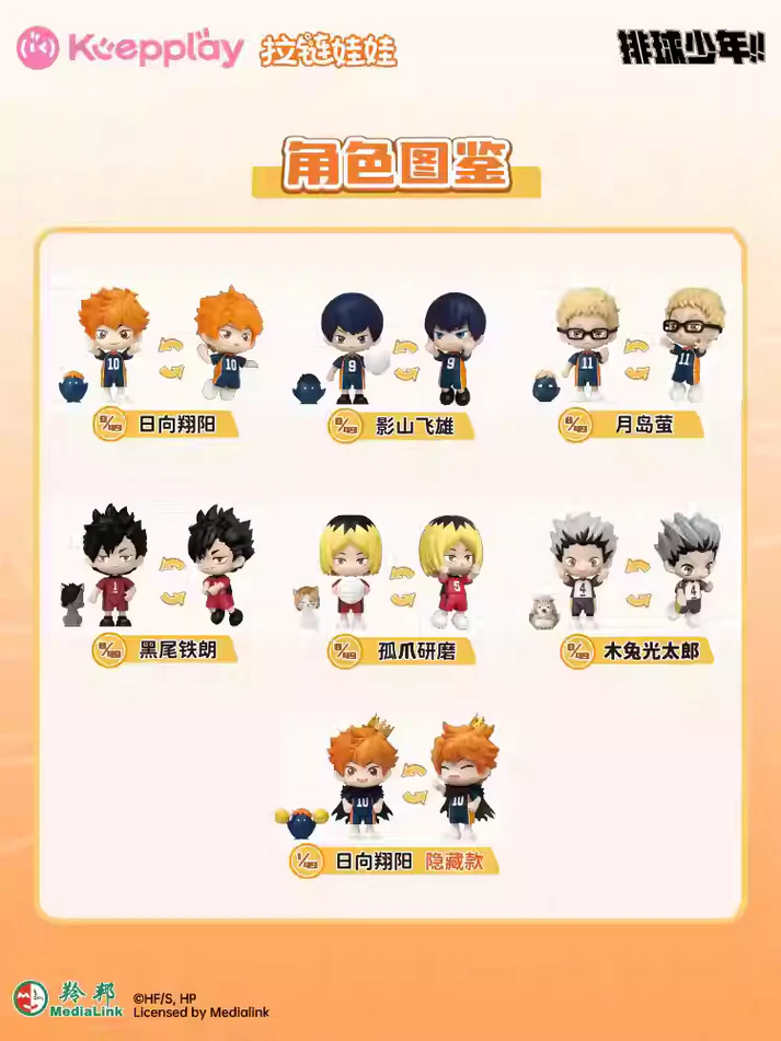 Keeppley Haikyuu!! Flying Volleyball Series Zippie Figure Blind Box