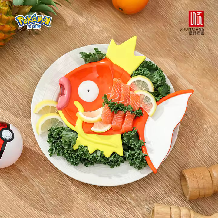 Official Pokemon x Shunxiang Ceramic Magikarp Ceramic Dinner Plate
