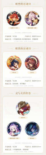 Genshin Impact V5.0-V5.8 Official Character Badges