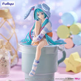 Vocaloid Hatsune Miku (Rabbit Ear Hood Pajama Blue Color Ver.) Noodle Stopper Figure