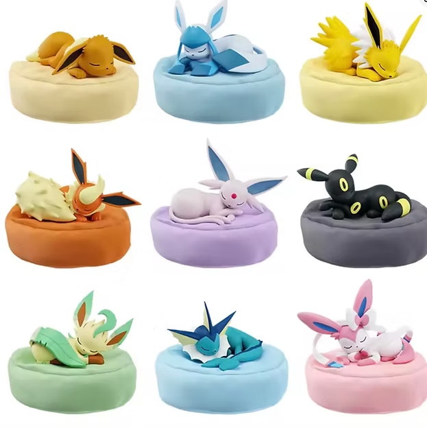 Pokemon Eeveelutions Sleeping Pose Figures Series Blind Box Figure