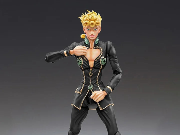 JoJo's Bizarre Adventure Super Action Statue Giorno Giovanna (Black Ver.)