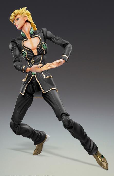 JoJo's Bizarre Adventure Super Action Statue Giorno Giovanna (Black Ver.)