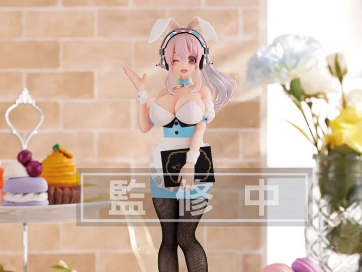 Nitroplus BiCute Bunnies Super Sonico (Waitress Light Blue Color Ver.) Figure