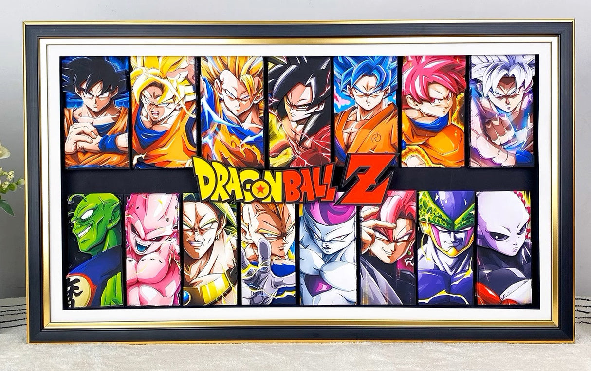 Dragon Ball Handmade Multilayer Decorative 3D Paper Craft Frame