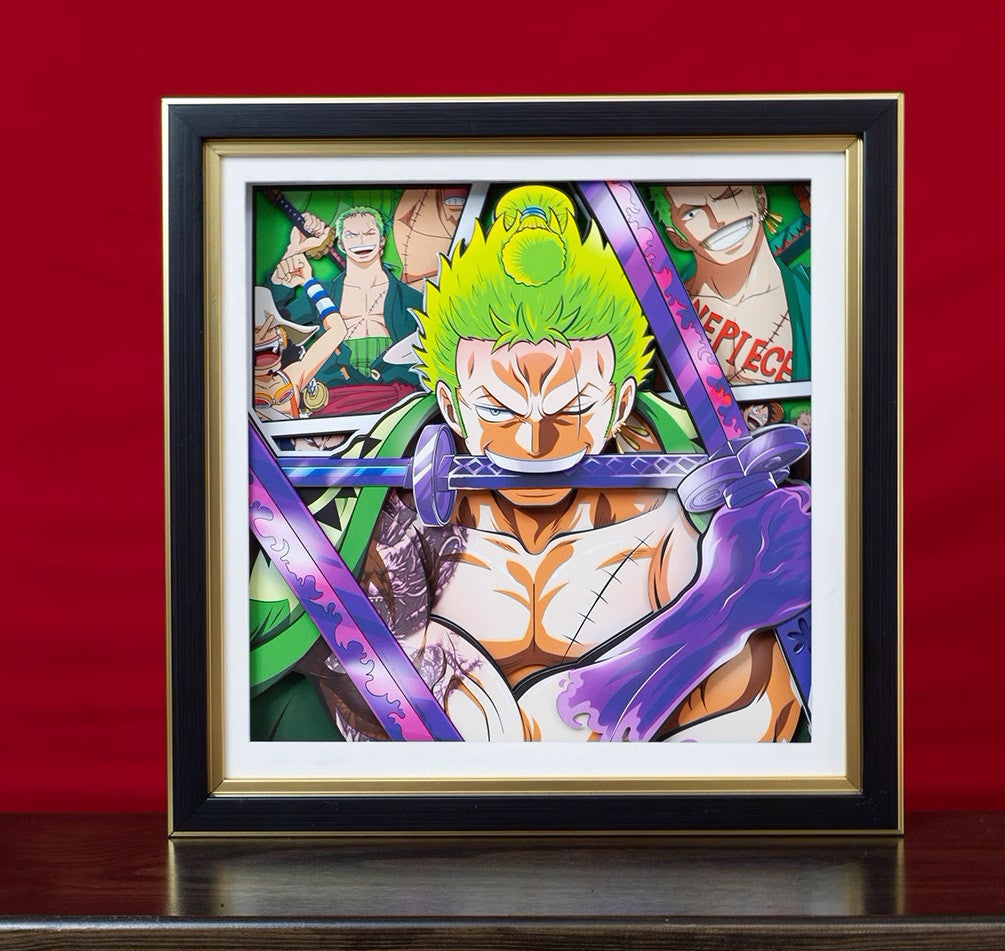 One Piece Handmade Multilayer Decorative 3D Paper Craft Frame