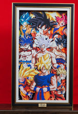 Dragon Ball Handmade Multilayer Decorative 3D Paper Craft Frame