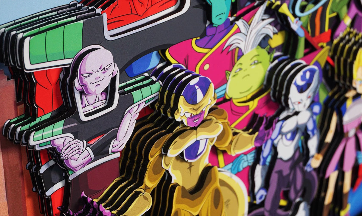 Dragon Ball Handmade Multilayer Decorative 3D Paper Craft Frame