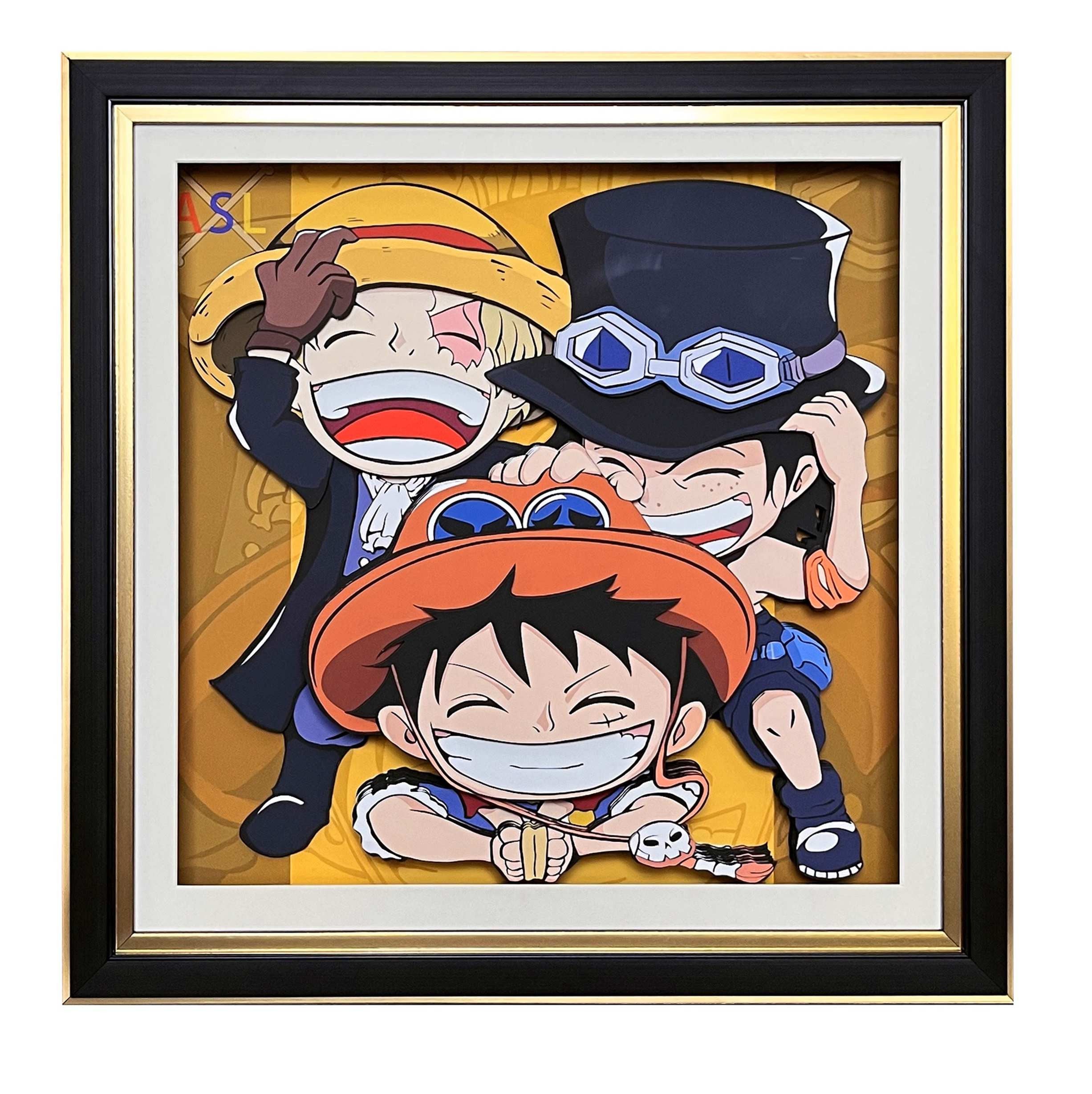 One Piece Handmade Multilayer Decorative 3D Paper Craft Frame