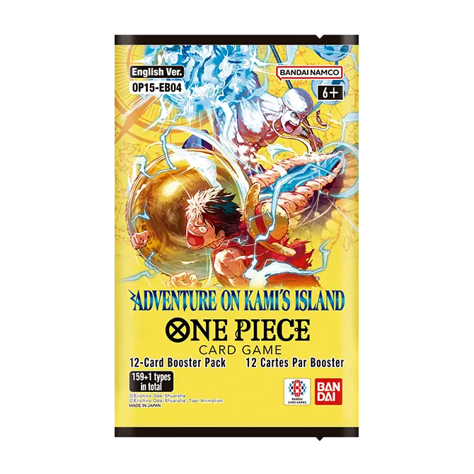 LIMITED TO 5 PER PERSON One Piece Card Game - Adventure on Kami's Island OP-15 & EB-04 Booster Packs [English]