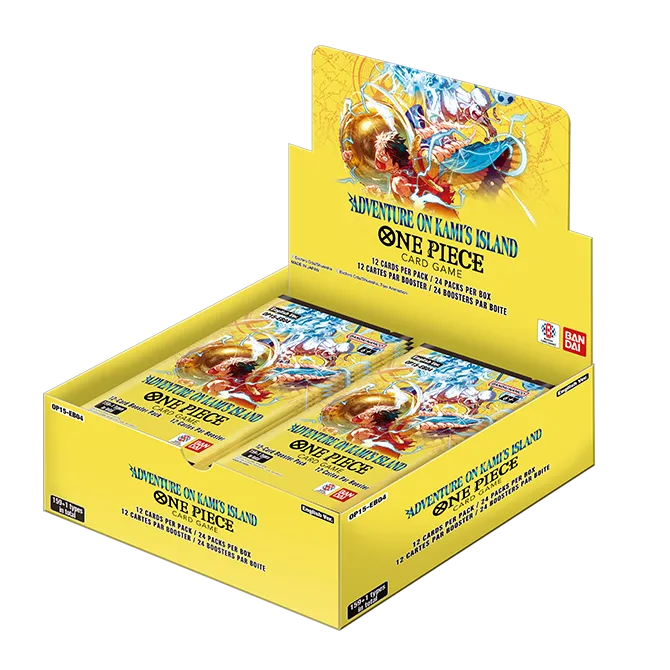 LIMITED TO 5 PER PERSON One Piece Card Game - Adventure on Kami's Island OP-15 & EB-04 Booster Packs [English]