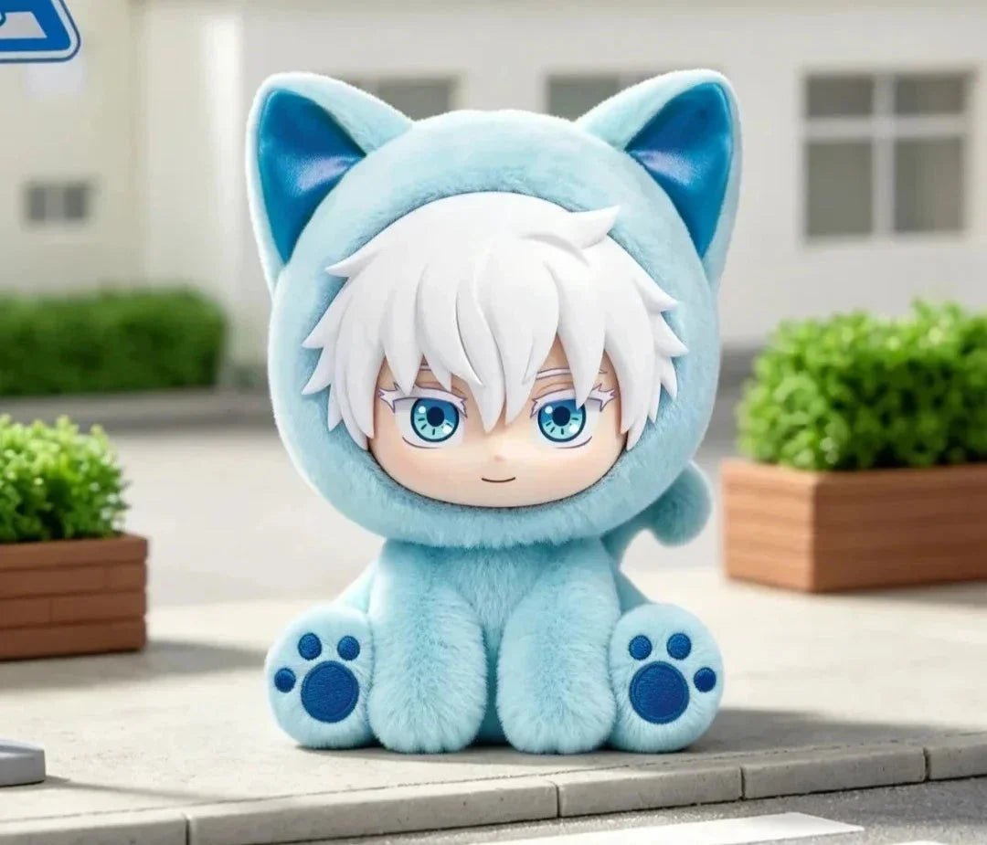EAKI Jujutsu Kaisen Sitting Cat Party Plush Pendant Blind Box
