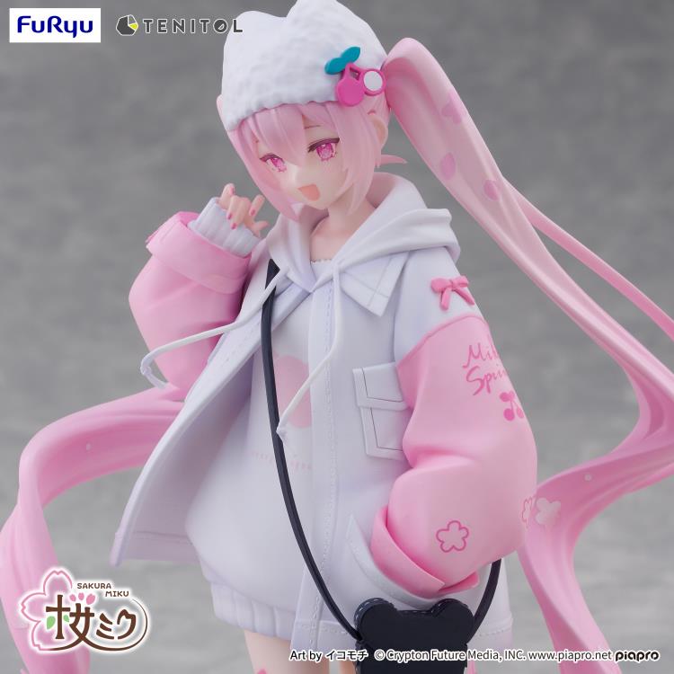 Vocaloid Tenitol Petit Sakura Miku (Cool Style) Figure