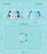 Moeyu Hatsune Miku Squinting Eyes Series Multifunctional Pillow Blanket